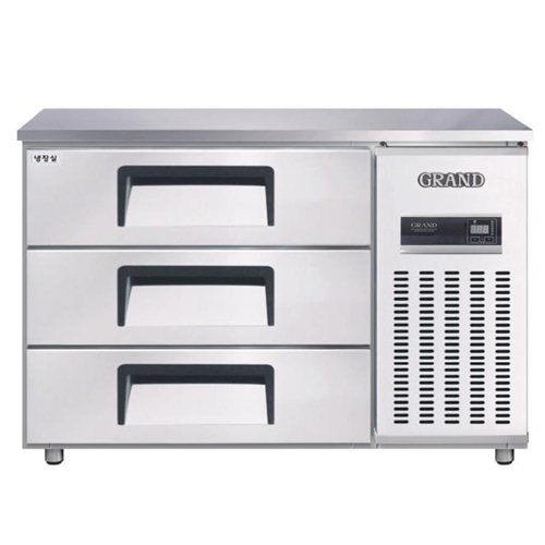 우성 고급형 직냉식 높은 서랍식 보냉테이블 디지털 냉장 CWSM-120HDT 주방용품 도소매 전문 디알레소