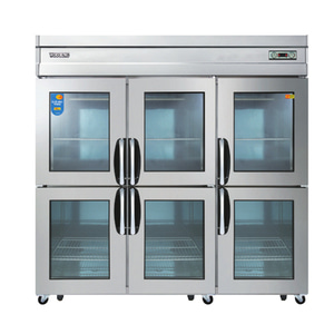 우성 일반형 직냉식 아날로그 65메탈 유리문 냉장고 CWS-1966DR (6도어) 주방용품 도소매 전문 디알레소