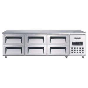 우성 고급형 직냉식 낮은 서랍식 보냉테이블 디지털 냉장 CWSM-180LDT 주방용품 도소매 전문 디알레소